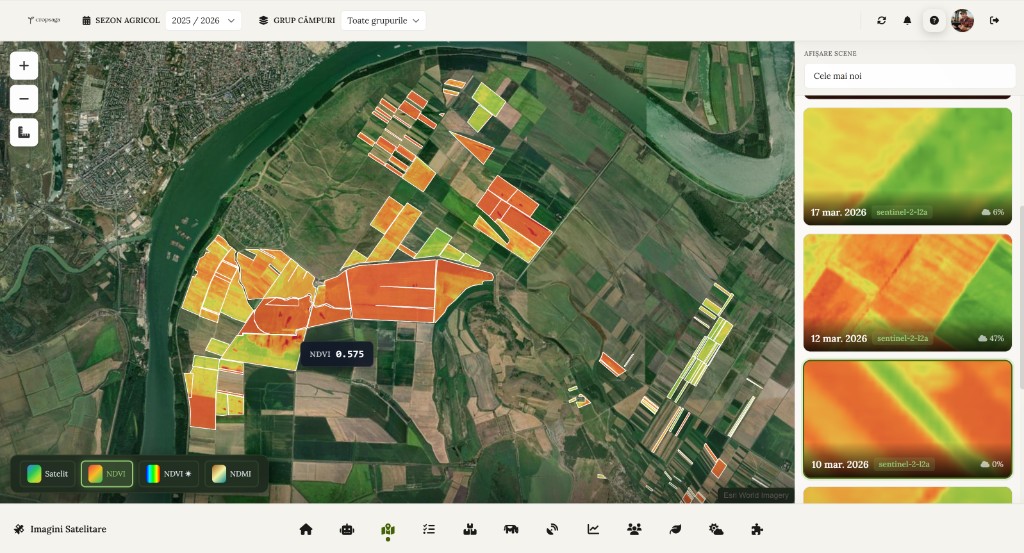 Hartă fermă și parcele